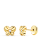 18K PENDIENTES ORO AMARILLO MARIPOSA CON CIRCONITA 6