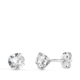 18K PENDIENTES ORO BLANCO 4 GARRAS CON CIRCONITA. ANCHO: 5 MM CIERRE PRESION 0
