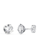 18K PENDIENTES ORO BLANCO 4 GARRAS CON CIRCONITA. ANCHO: 6 MM CIERRE PRESION 0