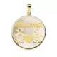 18K COLGANTE ORO AMARILLO MAMA NACAR NIÑO-NIÑA 20 MM 1
