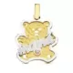 18K COLGANTE BICOLOR MAMA OSO. 22X21 MM 2