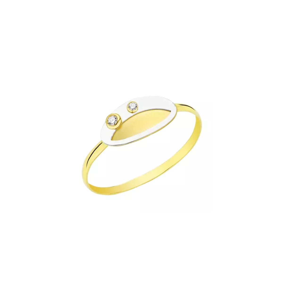 18K SORTIJA ORO AMARILLO MOTIVO OVAL CON CIRCONITAS. ANCHO: 5