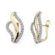 18K PENDIENTES 20X10 MM ORO BICOLOR CIRCONITA CATALAN 2