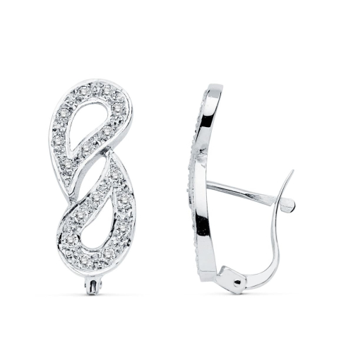 18K PENDIENTES CIRCONITA ORO BLANCO CATALAN 3