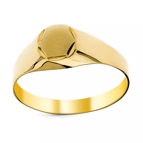 9K SELLO BEBE ORO AMARILLO HUECO TALLADO. ZONA GRABADO: 5 MM 0