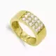 18K SORTIJA ORO AMARILLO MACIZA CON CIRCONITAS. ANCHO: 7