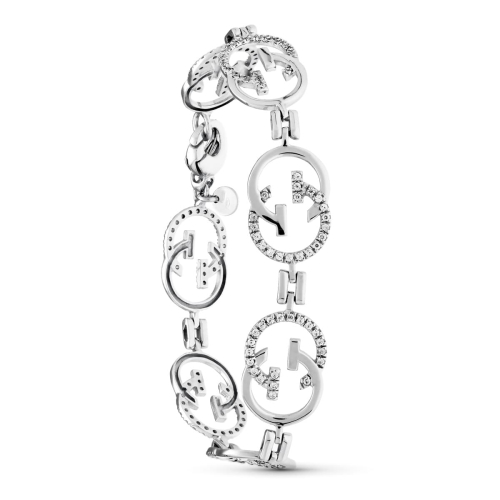 18K PULSERA ORO BLANCO CON CIRCONITA 19CM 15