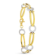 18K PULSERA ORO BICOLOR CIRCONITA 12