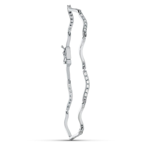 18K PULSERA ORO BLANCO CIRCONITAS 7