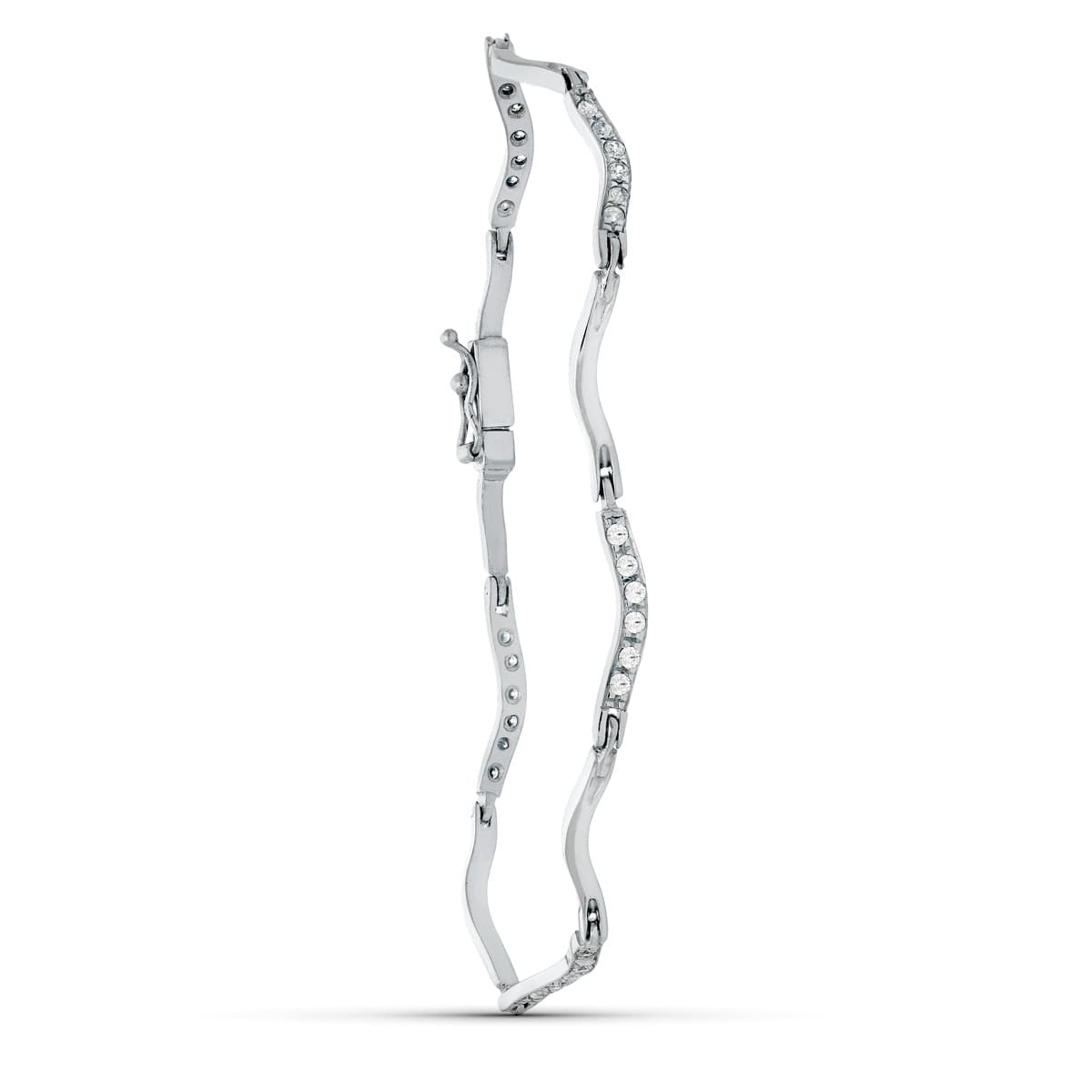 18K PULSERA ORO BLANCO CIRCONITAS 7