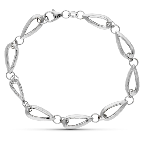 18K PULSERA ORO BLANCO CIRCONITA 19.5 CM 6
