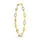 18K PULSERA ORO BICOLOR CIRCONITAS 8