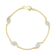 18K PULSERA BICOLOR CIRCONITAS 6