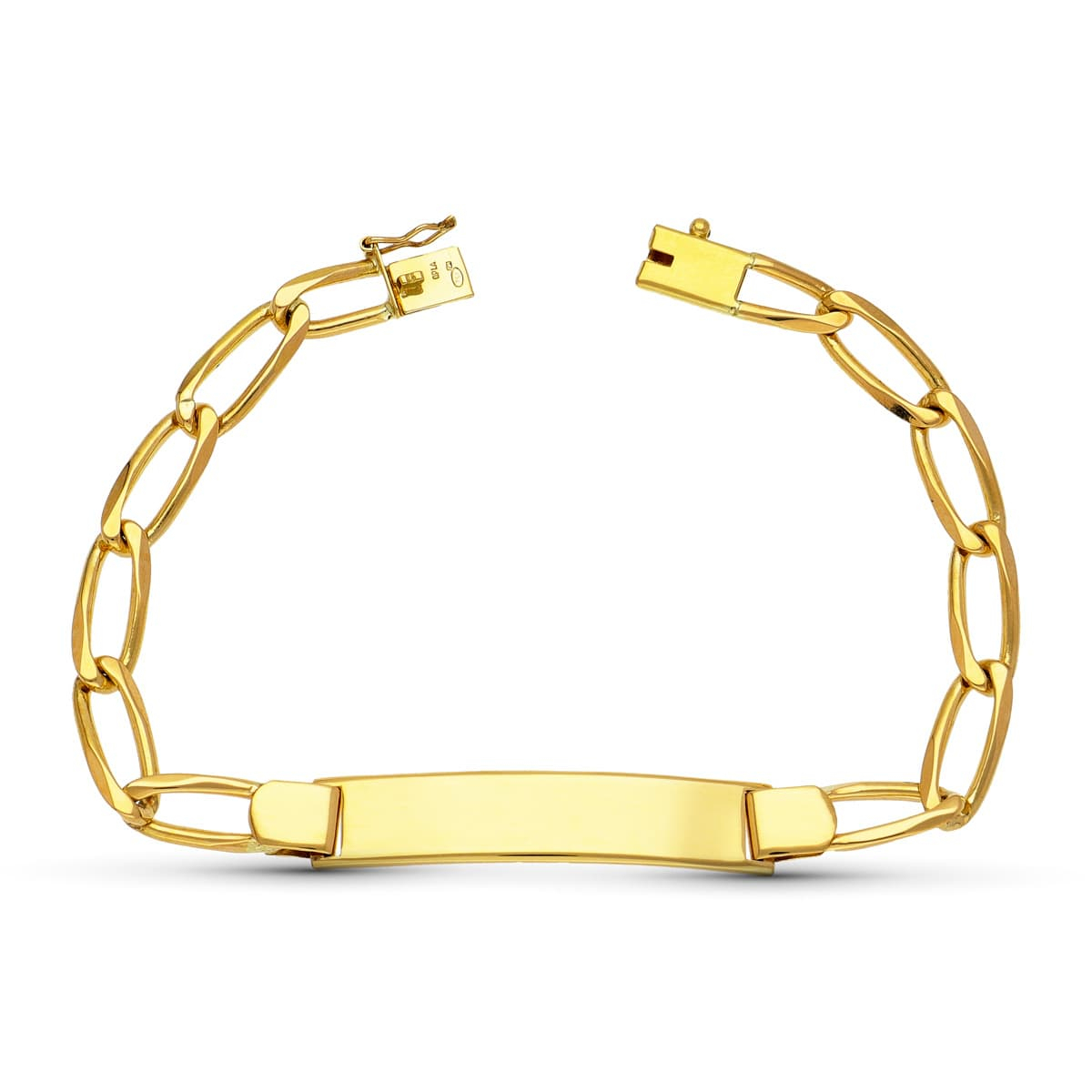 18K ESCLAVA ORO AMARILLO BILBAO MACIZA 19