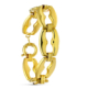 18K PULSERA ORO AMARILLO BARCO HUECA GRANDE 18