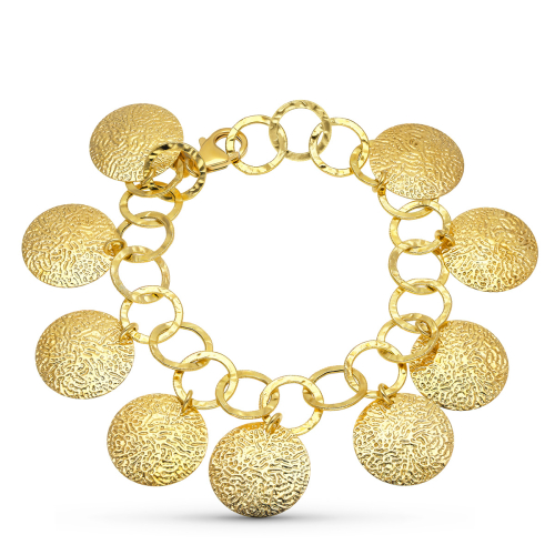 18K PULSERA ORO AMARILLO FETICHES REDONDOS 12