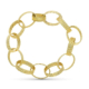 18K PULSERA ORO AMARILLO ESLABONES HUECA 11