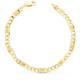 18K PULSERA ORO AMARILLO HUECA ESLABONES 3X1 LARGO 19CM ANCHO 5 MM 4