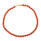 18K PULSERA ORO AMARILLO CORAL FINO CERDEÑA Y ANILLAS ORO EN BRILLO 19CM 3