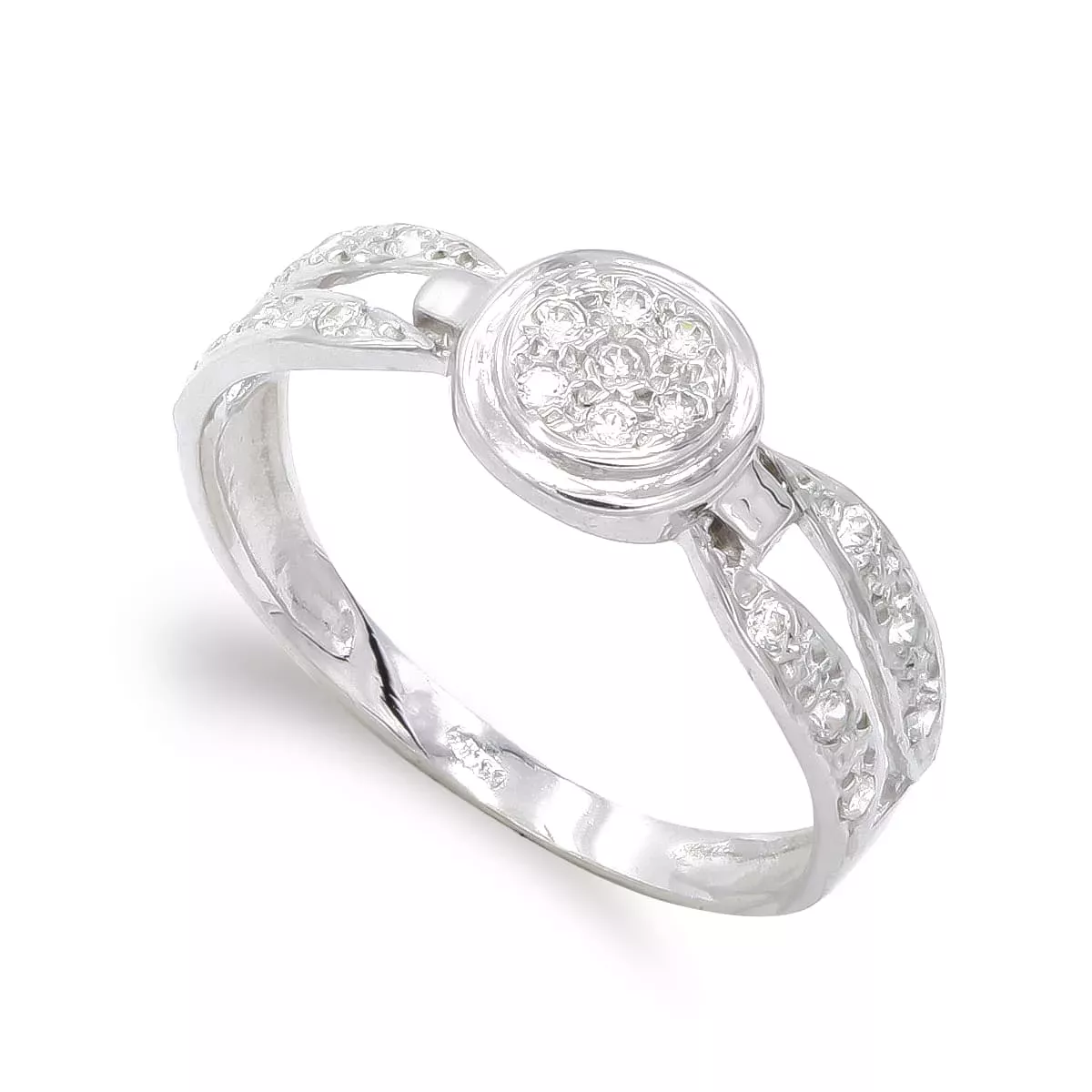 18K SORTIJA ORO BLANCO CON CIRCONITAS. ANCHO: 7 MM 1