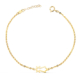 18K PULSERA ORO AMARILLO SILUETA VIRGEN PILAR 15X6 MM. LARGO: 17-3 CM 1