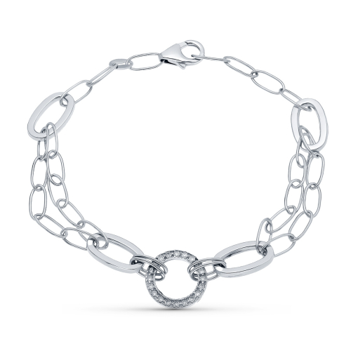 18K PULSERA ORO BLANCO 19CM 5