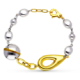18K PULSERA ORO BICOLOR BOLAS 12