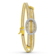 18K PULSERA ORO BICOLOR CIRCULO 12