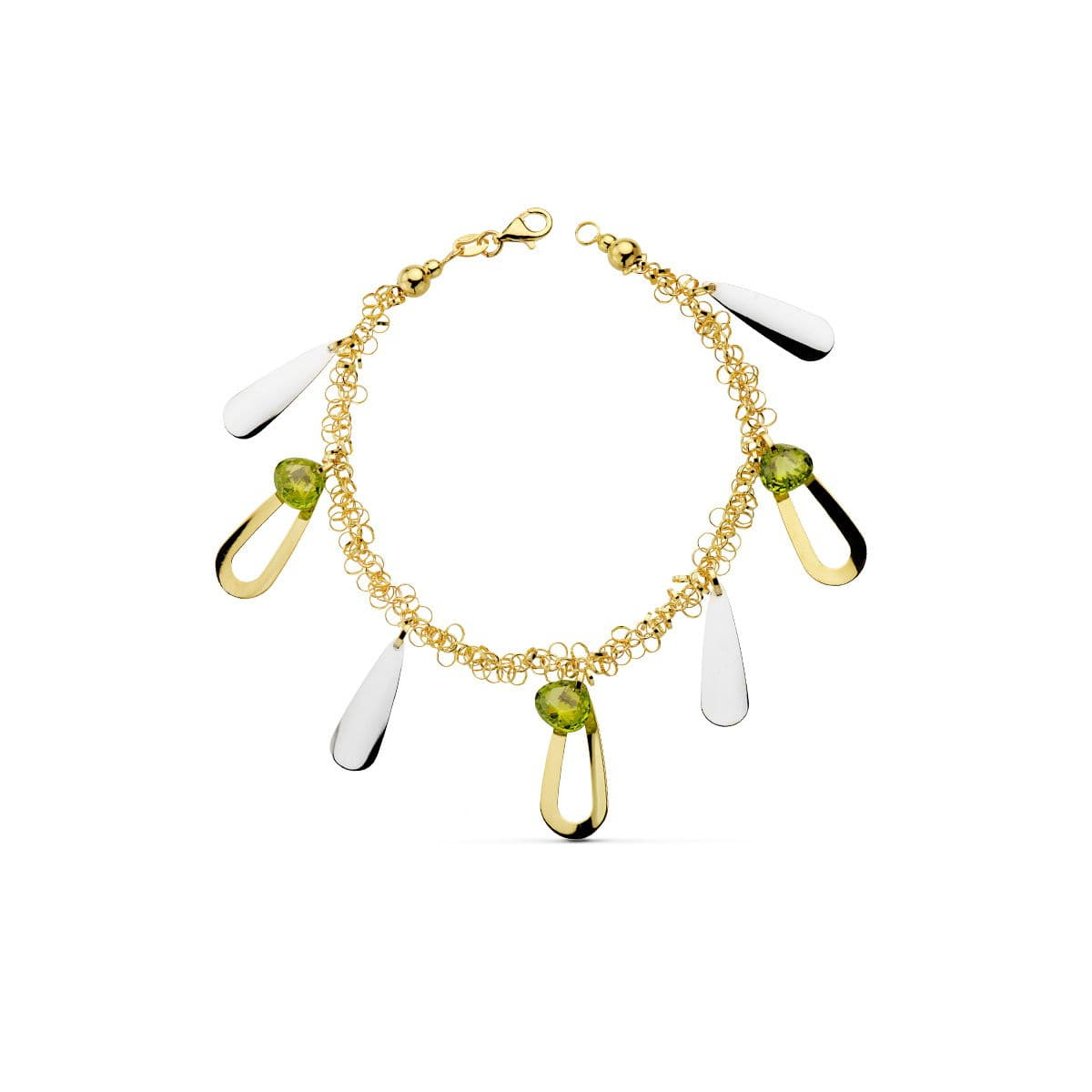 18K PULSERA BICOLOR FETICHES 19C 10