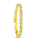18K PULSERA ORO BICOLOR ESTAMPACION 10