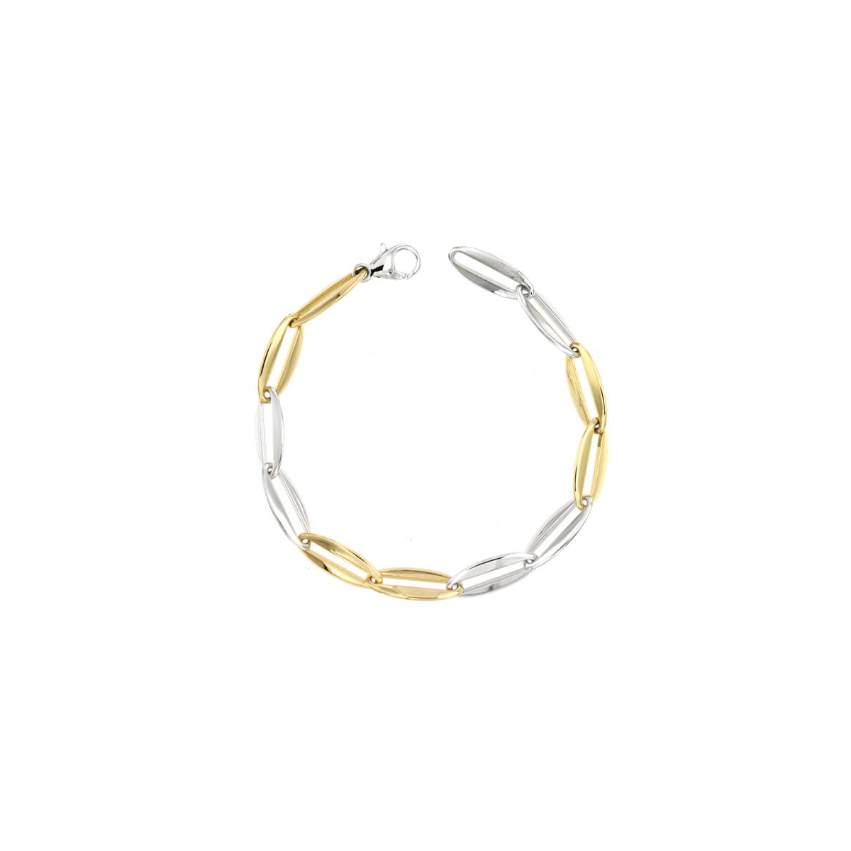 18K PULSERA BICOLOR 20CM 8