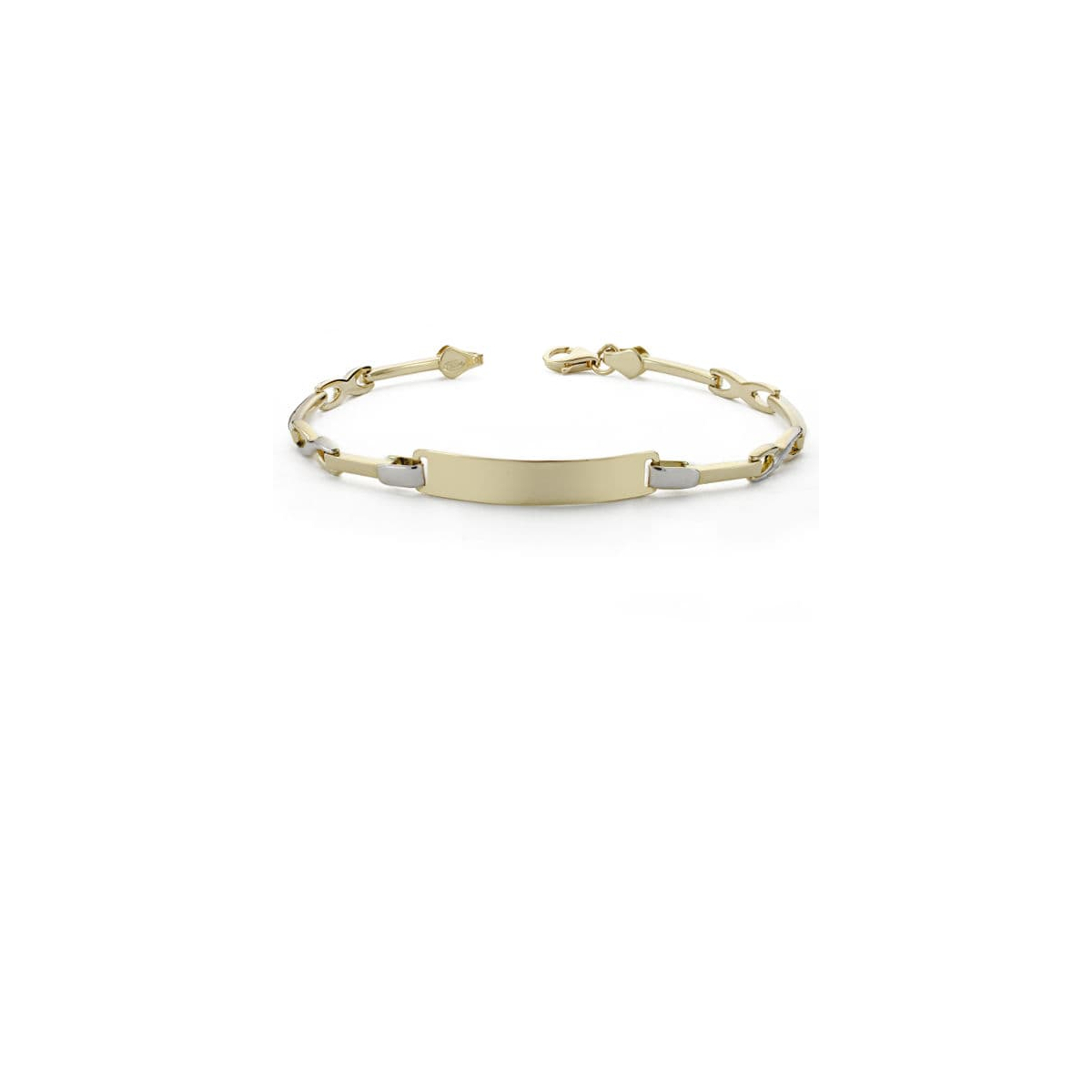 18K ESCLAVA SEÑORA BICOLOR 18CM 4