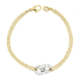 18K PULSERA BICOLOR 19.5 CM 4