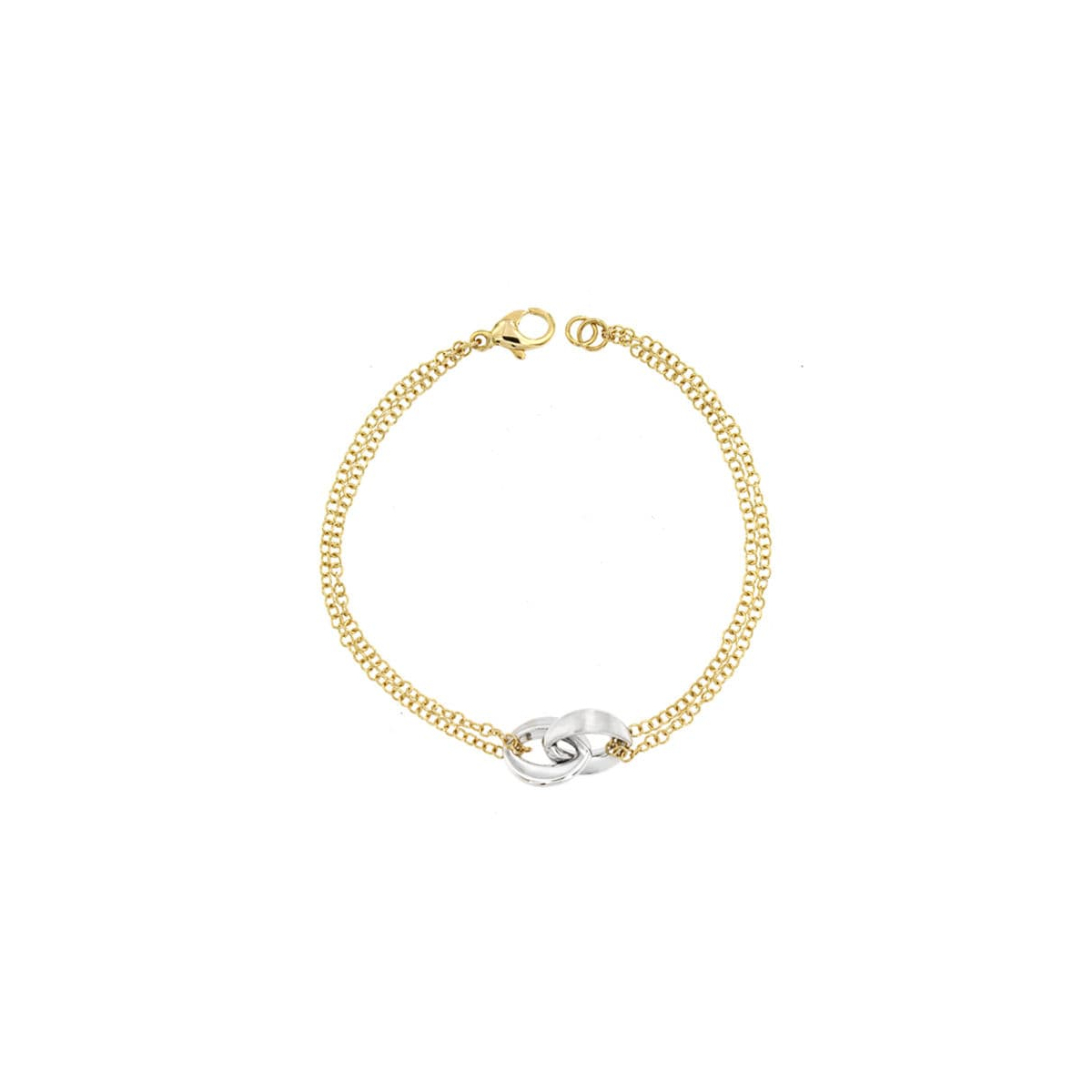 18K PULSERA BICOLOR 19.5 CM 4