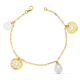 18K PULSERA BICOLOR FETICHES 19CM 3