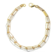 18K PULSERA TRICOLOR 19.5CM 6