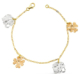 18K PULSERA TRICOLOR FETICHES 17CM 4