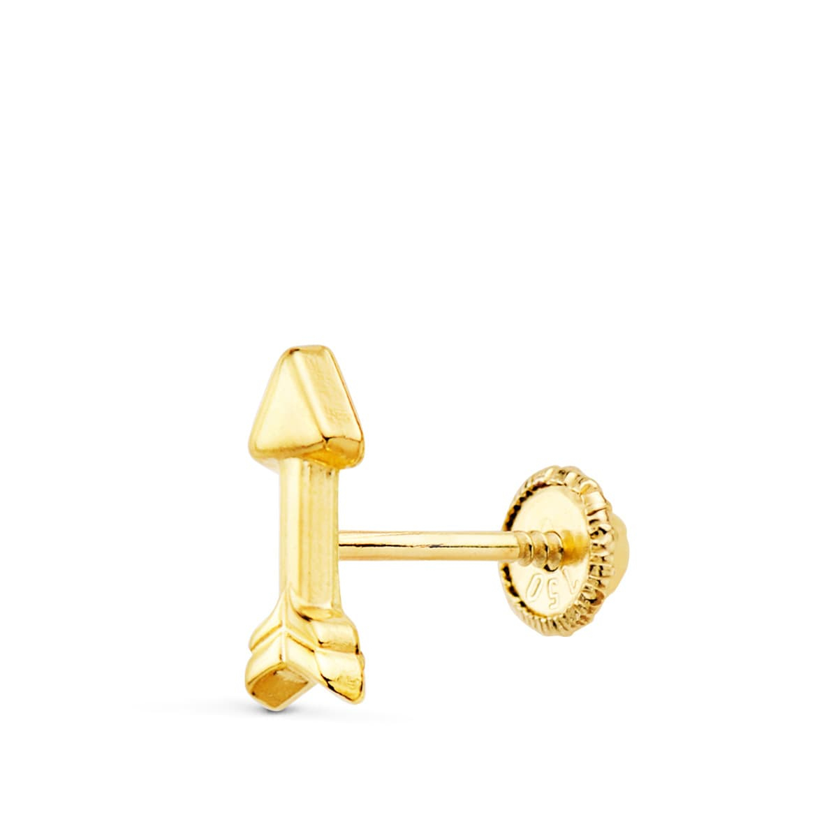 18K PIERCING OREJA ORO AMARILLO FLECHA LISA 9X3.5 MM (MÍNIMO 3 UNIDADES) 0