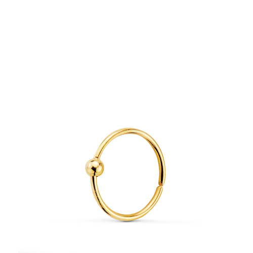 18K PIERCING ORO AMARILLO NARIZ CON BOLA LISA 1,5 MM. DIAMETRO: 8 MM 0,16gr