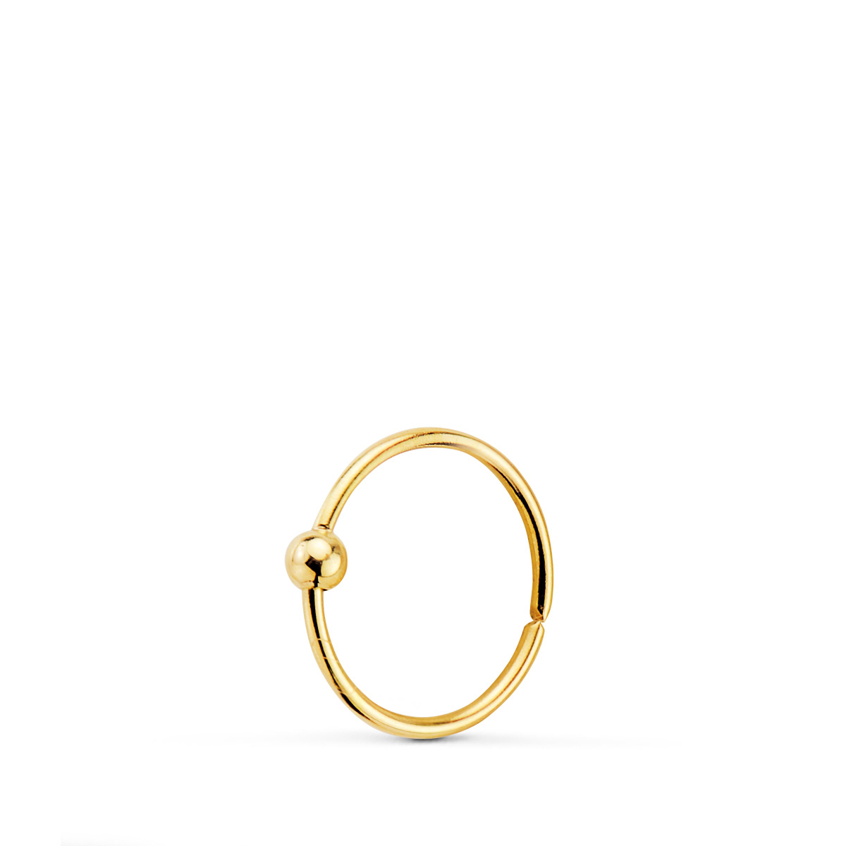 18K PIERCING ORO AMARILLO NARIZ CON BOLA LISA 1