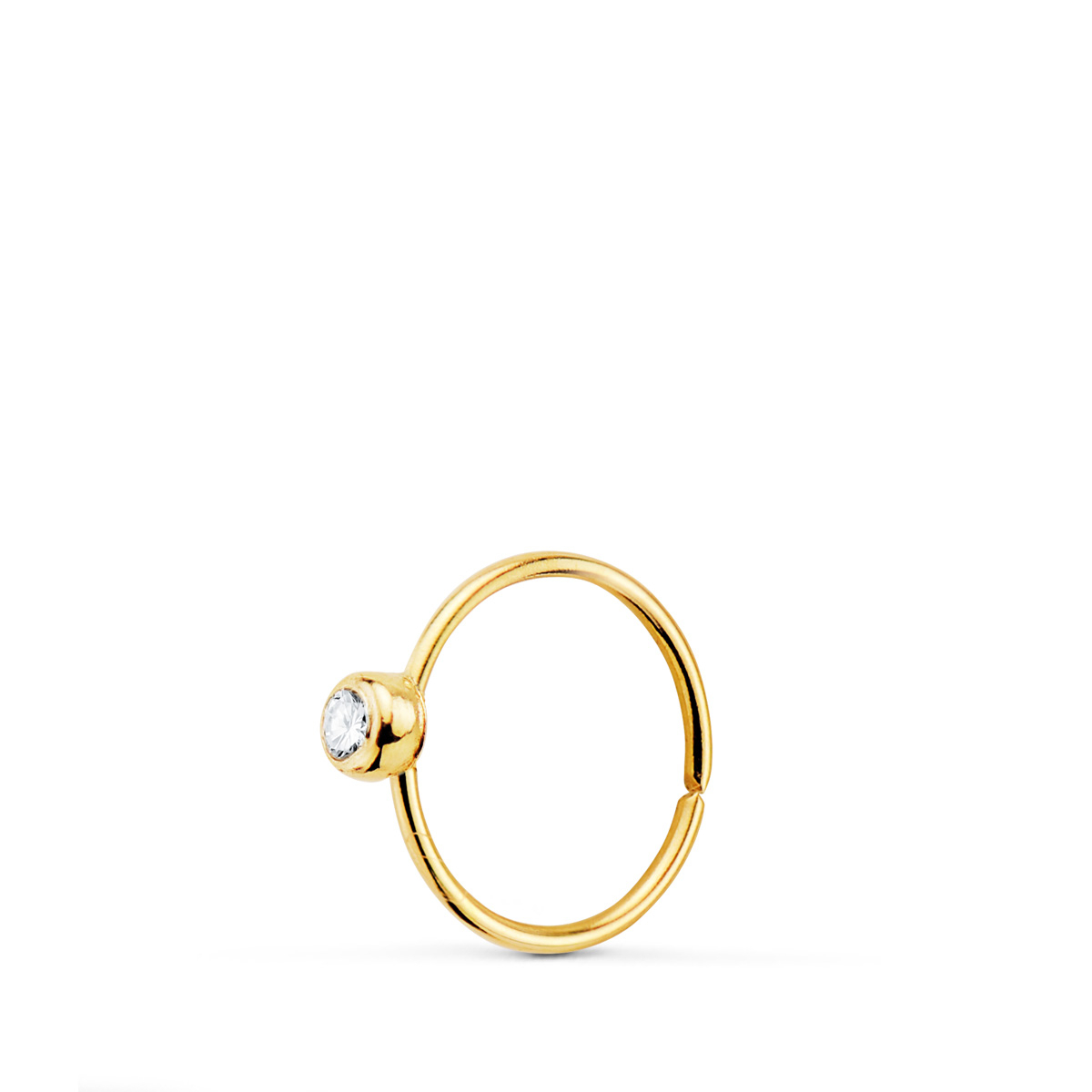 18K PIERCING ORO AMARILLO NARIZ CON CIRCONITA BOCEL 2