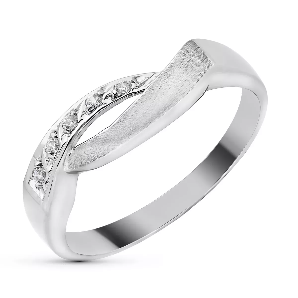 18K SORTIJA ORO BLANCO Y CIRCONITAS 2