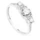 18K SORTIJA TRESILLO ORO BLANCO PIEDRAS 6 DE 4 MM CIRCONITAS 2
