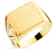 18K SELLO ORO AMARILLO CABALLERO MACIZO TALLADO ZONA GRABADO: 14X14 MM 11