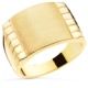 18K SELLO ORO AMARILLO CABALLERO MACIZO TALLADOZONA GRABADO 15X15 MM 10