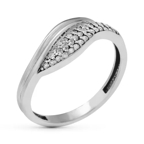 18K SORTIJA ORO BLANCO CON CIRCONITAS. ANCHO: 7 MM 2