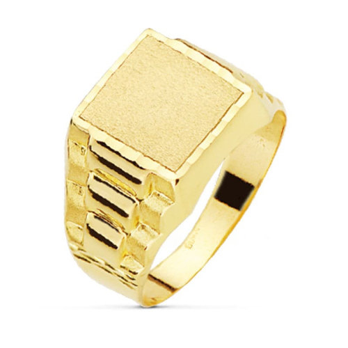 18K SELLO CABALLERO ORO AMARILLO ROLEX HUECO 11X11 MM 3