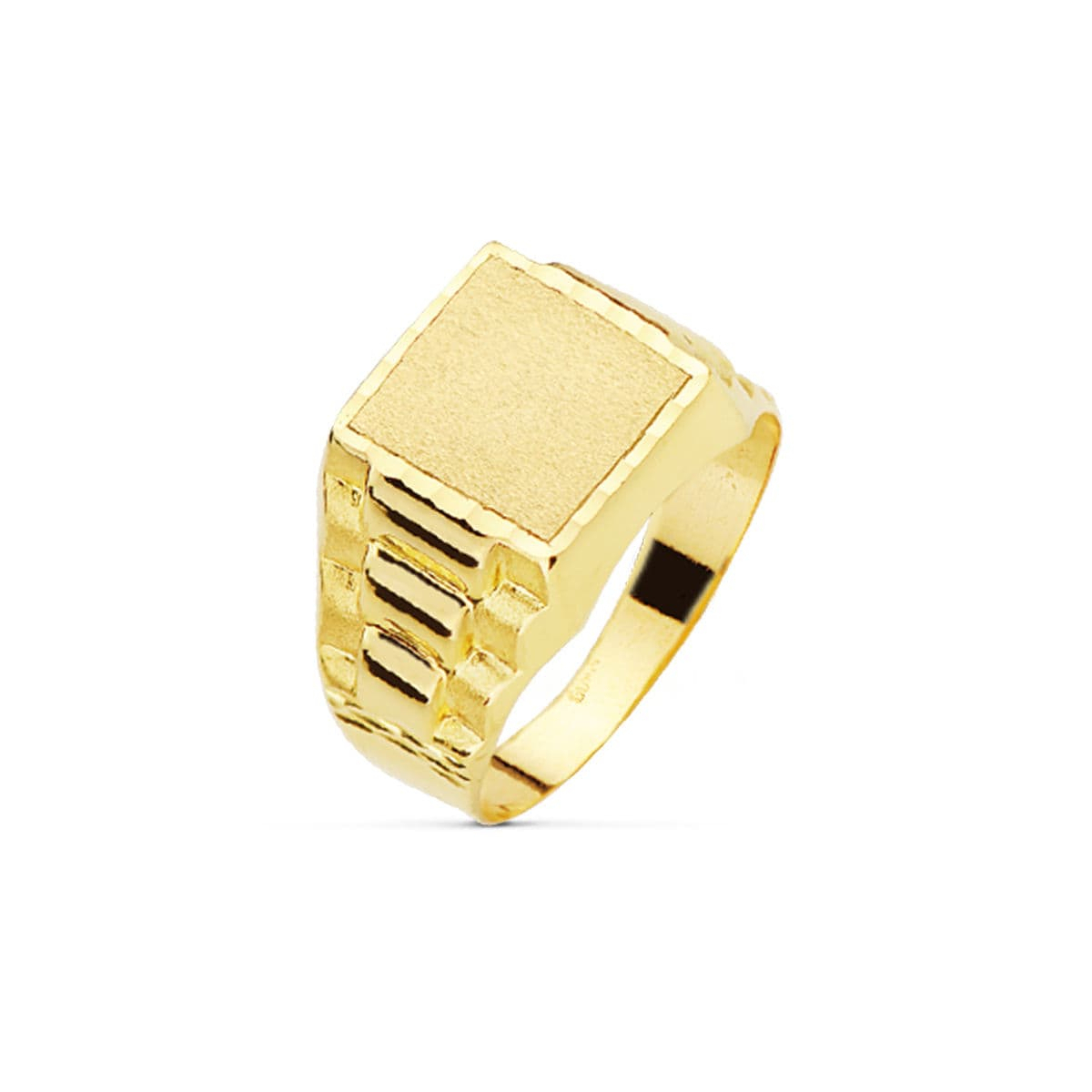 18K SELLO CABALLERO ORO AMARILLO ROLEX HUECO 11X11 MM 3