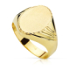 18K SELLO ORO AMARILLO HUECO CABALLERO OVAL. ZONA GRABADO: 15X11 MM 3