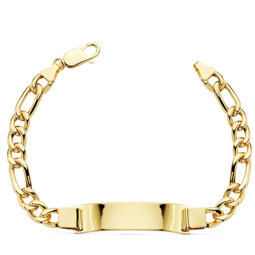 18K PULSERA ESCLAVA ORO AMARILLO CARTIER HUECA ANCHO: 7